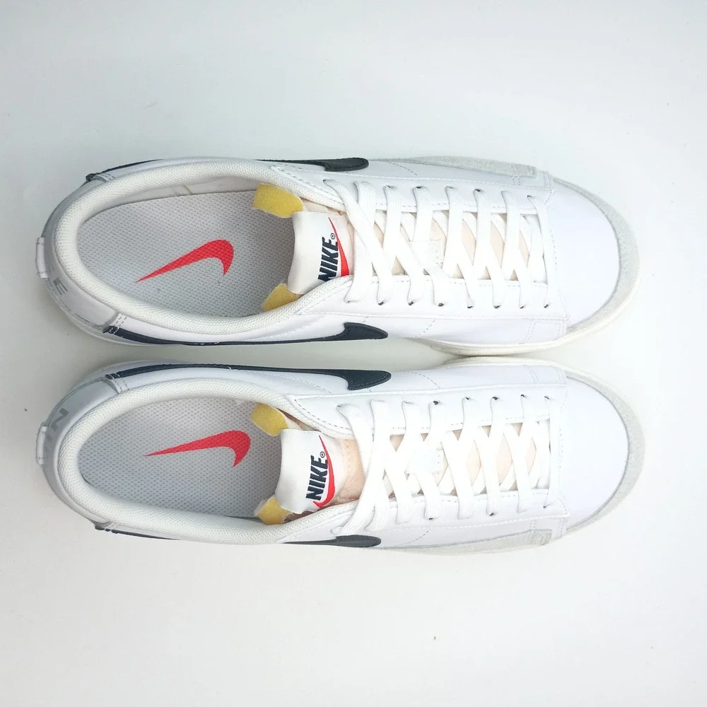 Nike Blazer Low 77 Jumbo White Black Sail Sneaker DJ0292-101 Wmns Sz 11.5 Men 10